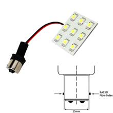 LUNASEA LIGHTING White led light ba15d 12v ac or 10%2D30v dc