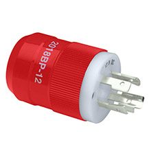 MARINCO 2018BP%2D12 Locking Charger Plug Male %2D Red