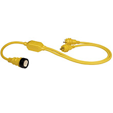 MARINCO RY504%2D2%2D30 50A Female to 2%2D30A Male Reverse inchY inch Cable