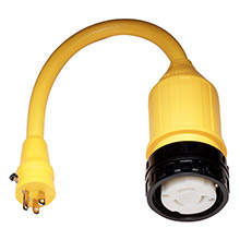 MARINCO 115A Pigtail Adapter %2D 50A Female to 15A Male
