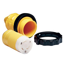 MARINCO 305CRCNVPK 30A Female Connector w and Cover Rings