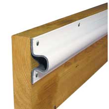 DOCK EDGE inch c inch guard pvc dock profile %2D 4 6 ft sections %2D white