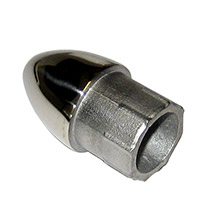 WHITECAP Bullet end %2D 316 stainless steel %2D 7 and 8 inch tube od