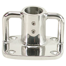 WHITECAP 4deg rectangular base %2D 316 stainless steel %2D 3%2D1 and 2 inch x 3 inch