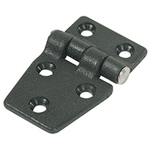 WHITECAP Shortside door hinge %2D black nylon %2D 1%2D3 and 8 inch x 2%2D1 and 4 inch
