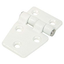 WHITECAP Shortside door hinge %2D white nylon %2D 1%2D3 and 8 inch x 2%2D1 and 4 inch