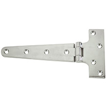 WHITECAP T%2Dstrap hinge %2D 316 stainless steel %2D 7%2D3 and 4 inch x 3%2D7 and 8 inch