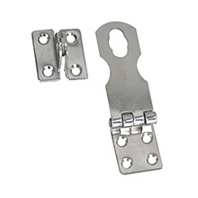WHITECAP Swivel safety hasp %2D cp and brass %2D 1 inch x 3 inch