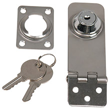 WHITECAP Locking hasp %2D 304 stainless steel %2D 1 inch x 3 inch
