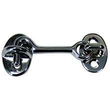 WHITECAP Cabin door hook %2D cp and brass %2D 2 inch