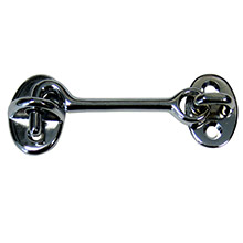WHITECAP Cabin door hook %2D cp and brass %2D 3 inch