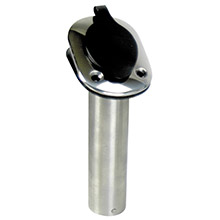 WHITECAP 30deg flush mount rod holder %2D 304 stainless steel %2D 9%2D1 and 4 inch