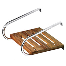 WHITECAP Teak swim platform f and inboard and outboard motors