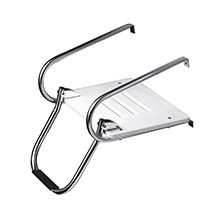 WHITECAP White poly swim platform w and ladder f and inboard and outboard motors
