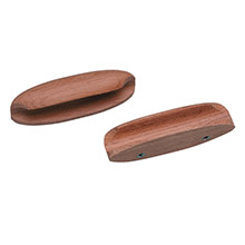 WHITECAP Teak oval drawer pull %2D 4 inch l %2D 2 pack