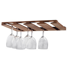 WHITECAP Teak overhead wineglass rack