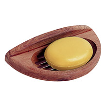 WHITECAP Teak oval soap dish