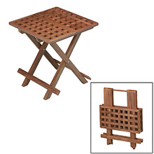 WHITECAP Teak grate top fold%2Daway table