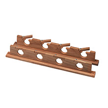 WHITECAP Teak lock in four%2Drod storage rack