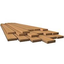WHITECAP Teak lumber %2D 1 and 2 inch x 1%2D3 and 4 inch x 72 inch