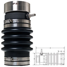 PSS SHAFT SEAL 3 inch Shaft 4%2D 1 and 2 inch Tube