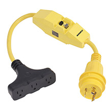 MARINCO Dockside 30A to 15A Adapter with GFI