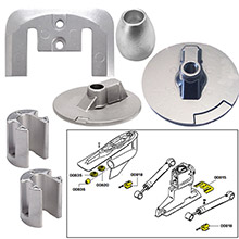 TECNOSEAL Anode kit w and hardware %2D mercury bravo 3 2004 %2D magnesium