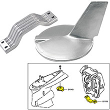 TECNOSEAL Anode kit w and hardware %2D yamaha 200%2D300hp hi%2Dperformance %2D aluminum