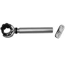 RUPP MARINE Threaded antenna support w and 6 inch pipe mount 15 inch collar