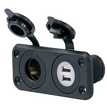 MARINCO SeaLink Deluxe Dual USB Charger 12V Receptacle