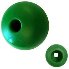 RONSTAN Parrel bead %2D 32mm1%2D1 and 4 inch od %2D green %2D single