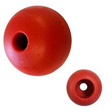 RONSTAN Parrel bead %2D 20mm3 and 4 inch od %2D red %2D single