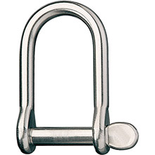 RONSTAN Wide dee shackle %2D 5 and 16 inch pin %2D 2 inch l x 1%2D3 and 32 inch w