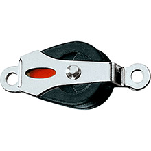 RONSTAN Series 20 ball bearing block %2D single %2D cheek rivet mount