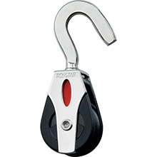 RONSTAN Series 20 ball bearing block %2D swivel hook head