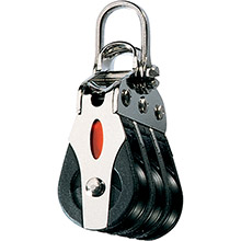 RONSTAN Series 20 ball bearing block %2D triple %2D 2%2Daxis shackle head