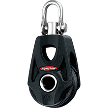 RONSTAN Series 30 ball bearing orbit block %2D single %2D becket %2D swivel shackle head