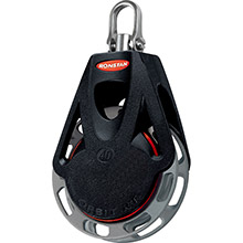 RONSTAN Series 40 ratchet orbit block %2D single %2D auto %2D swivel shackle head