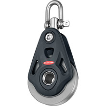 RONSTAN Series 75 core block %2D single %2D aluminum rope and wire sheave