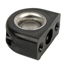 RONSTAN Fairlead %2D stainless steel lined %2D 14mm9 and 16 inch id %2D black