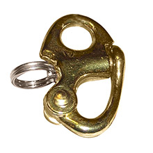 RONSTAN Brass snap shackle %2D fixed bail %2D 415mm1%2D5 and 8 inch length
