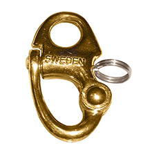 RONSTAN Brass snap shackle %2D fixed bail %2D 593mm2%2D5 and 16 inch length