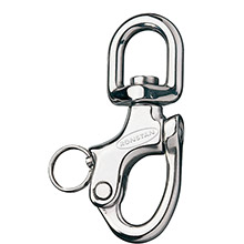RONSTAN Snap shackle %2D small swivel bail %2D 92mm3%2D5 and 8 inch length