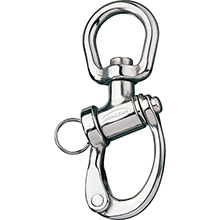 RONSTAN Trunnion snap shackle %2D large swivel bail %2D 122mm4%2D3 and 4 inch length