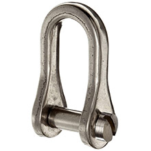 RONSTAN Standard dee slotted pin shackle %2D 5 and 32 inch pin %2D 5 and 8 inch l x 3 and 8 inch w