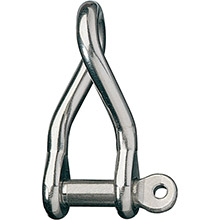 RONSTAN Twisted shackle %2D 3 and 8 inch pin %2D 2%2D1 and 8 inch l x 5 and 8 inch w