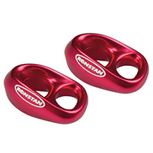 RONSTAN Shock %2D 3 and 16 inch line %2D 1 and 4 inch webbing %2D red %2D pair