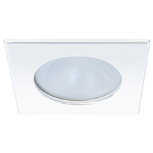 QUICK Blake xp downlight led %2D 4w ip66 screw mounted %2D square white bezel round warm white light