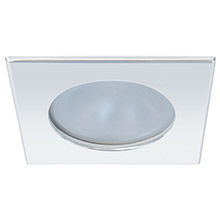 QUICK Blake xp downlight led %2D 4w ip66 screw mounted %2D square stainless bezel round daylight light