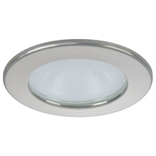QUICK Kai xp downlight led %2D 4w ip66 spring mounted %2D round satin bezel round warm white light
